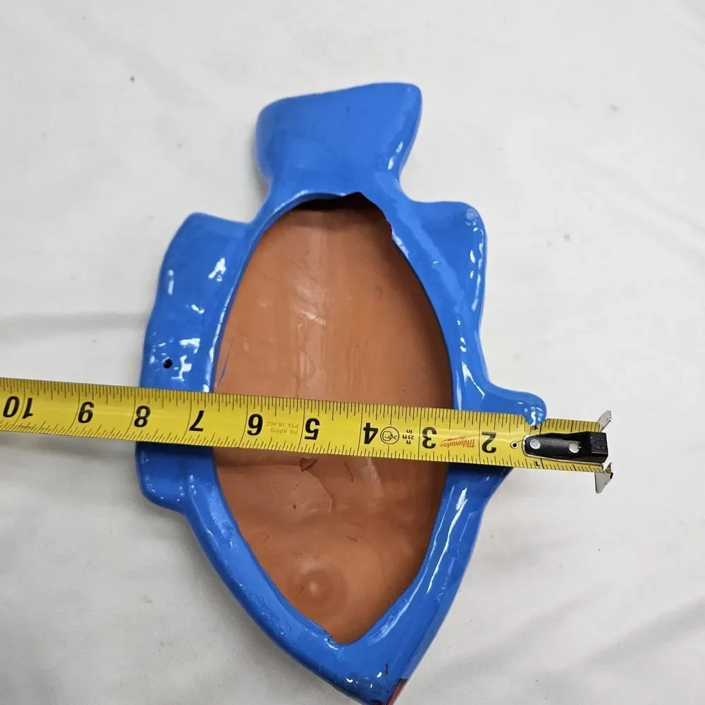 Vintage Ceramic Fish Wall Decor Large‎ Beige Brown Realistic Whimsical Bluegill - Picture 9 of 9